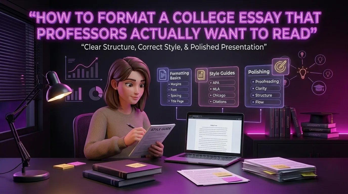 How to Format a College Essay That Professors Actually Want to Read